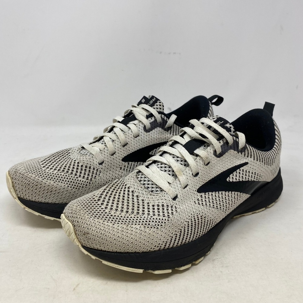 Brooks Revel 5 Womens Running Shoes White Black‎ 1203611B121 Size 9.5 Medium B